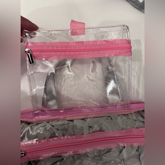 Juicy Couture Large Pink Velour Crown Cosmetic Makeup Bag NEW HTF - Picture 5 of 9